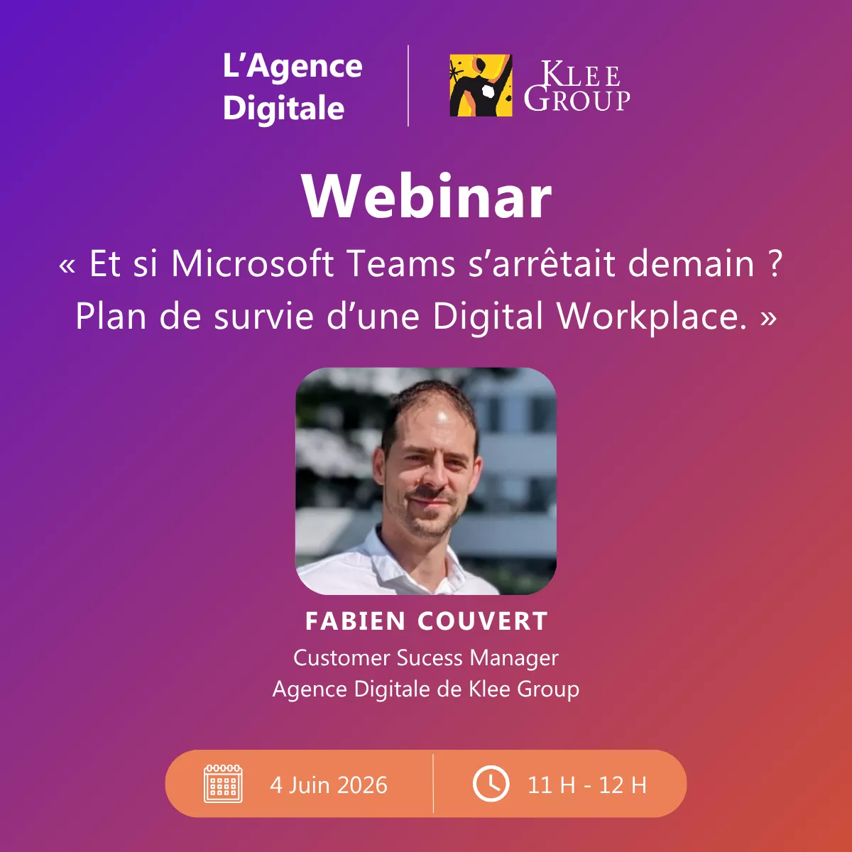 Webinar - Et si Microsoft Teams s'arr&ecirc;tait demain ?